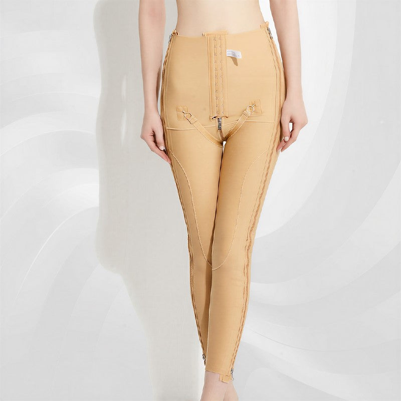 Pantalon gainant taille haute à double fermeture éclair ajustable - image 2