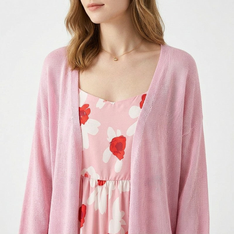 Ensemble deux pièces à fleurs rose poudré - image 8