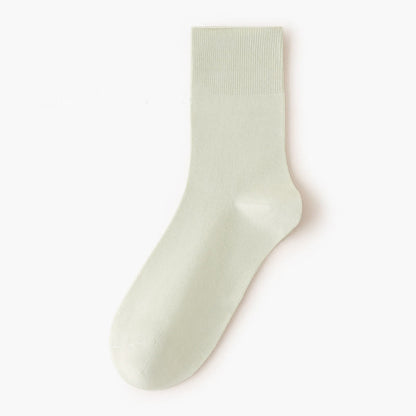 Chaussettes hautes élastiques de couleur unie (5 paires)