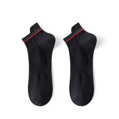 Chaussettes de sport Plusock Stripe anti-transpirantes (5 paires) - Noir - EU43-48 (US9-13) - image 10