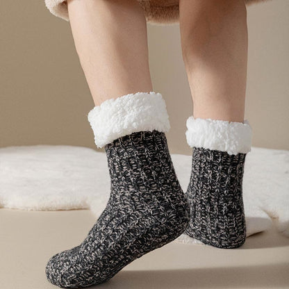 Chaussettes épaisses et confortables en polaire grande taille (2 paires) - image 9