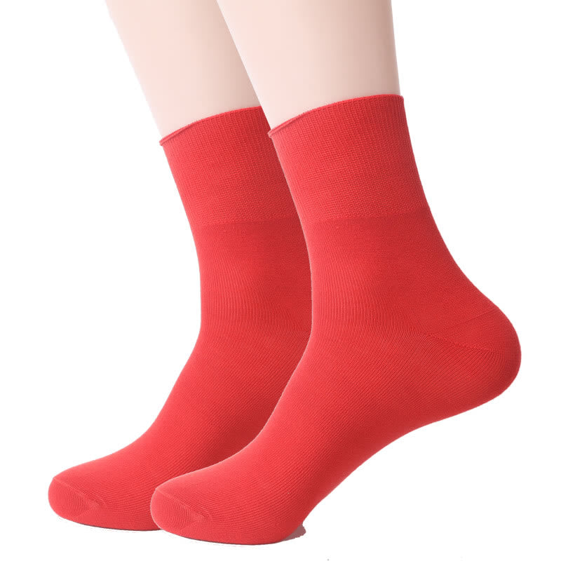 Lot de chaussettes non contraignantes - 45-50 - Rouge - 5 paires - image 13