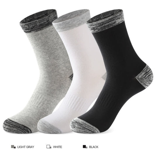 Chaussettes basses grises à bords francs (3 paires) - image 0