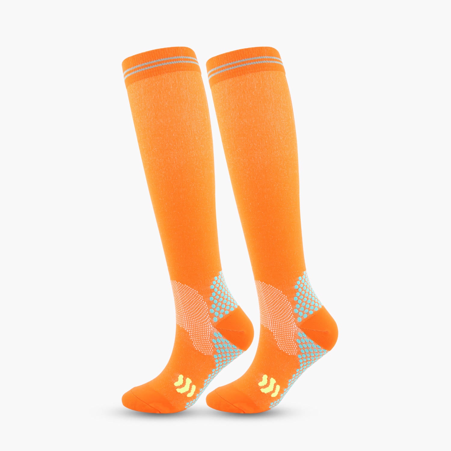 Chaussettes de compression hautes pour le sport (3 paires) - Orange - 2XL - image 15