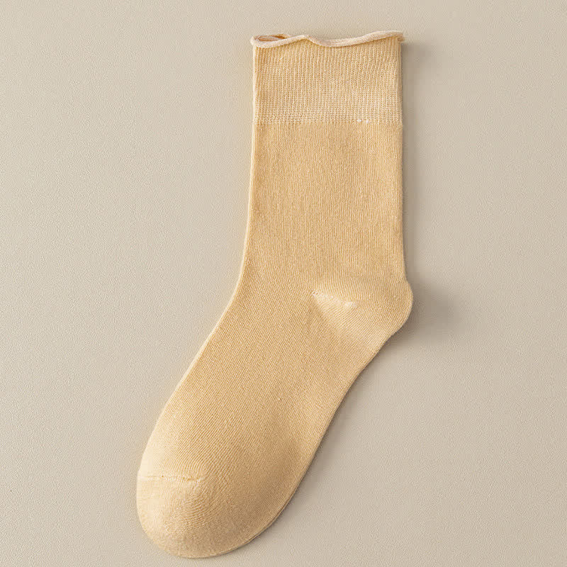 Chaussettes élastiques solides grande taille (6 paires)