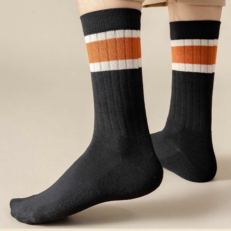 Chaussettes hautes chaudes et respirantes grandes tailles (8 paires) - image 4