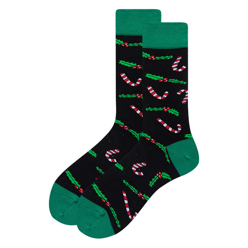 Chaussettes fantaisie extensibles de Noël Plusock (6 paires) - image 1