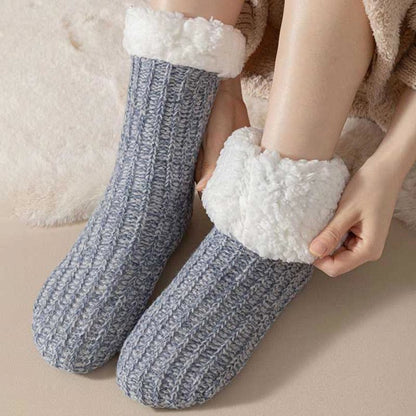 Chaussettes épaisses et confortables en polaire grande taille (2 paires) - image 8