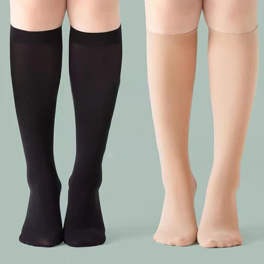 Chaussettes hautes respirantes de couleur unie (2 paires) - image 0