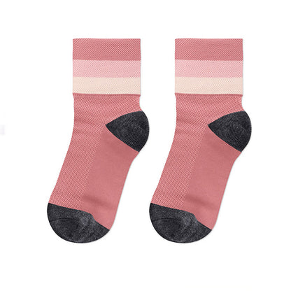 Chaussettes courtes respirantes couleur bonbon