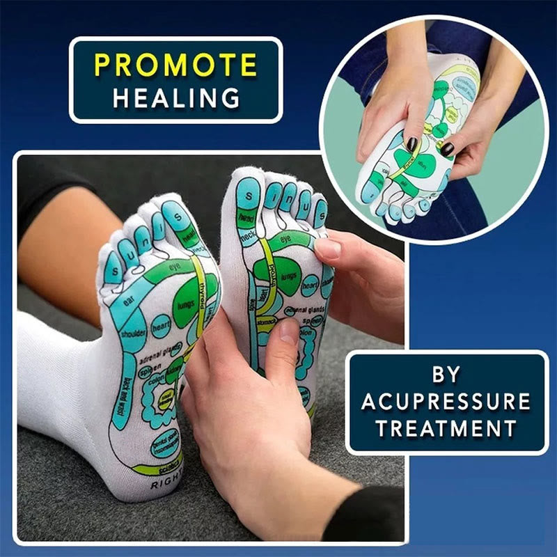 Chaussettes d'acupression, physiothérapie, massage, soulagement de la fatigue - image 4