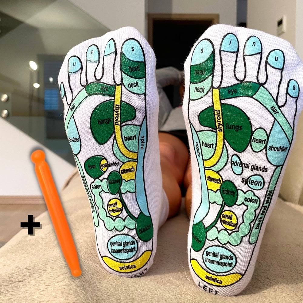 Chaussettes d'acupression, physiothérapie, massage, soulagement de la fatigue - image 6
