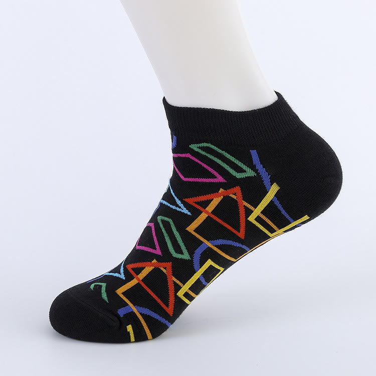Chaussettes puzzle cheville (5 paires) - image 2