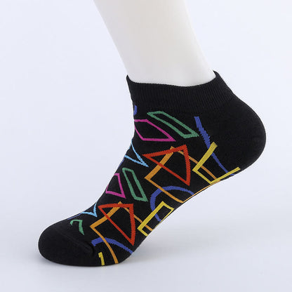 Chaussettes puzzle cheville (5 paires) - image 2