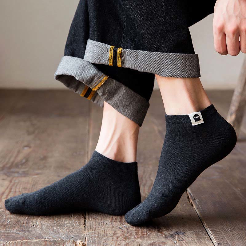 Chaussettes en coton à motifs amusants (3 paires) - image 1