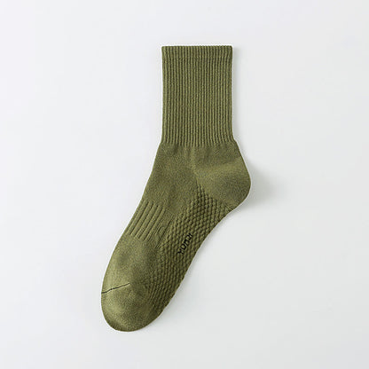 Chaussettes épaisses unies (5 paires) - Vert armée - UE40-48 (US7-13) - image 9
