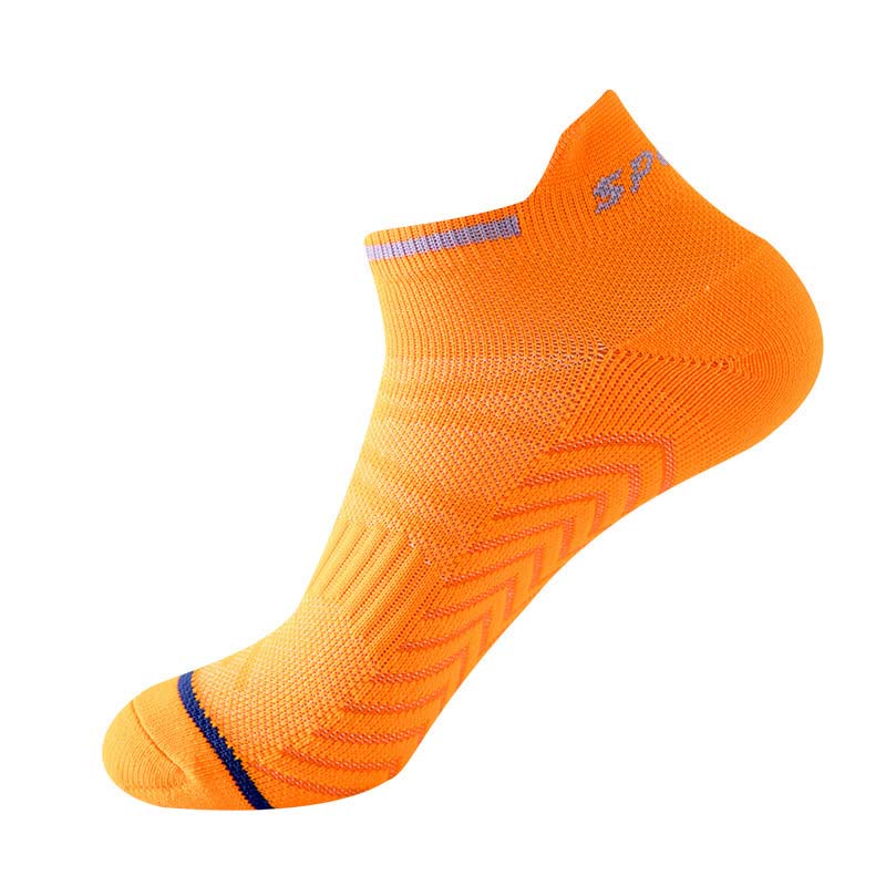 Chaussettes de compression rembourrées pour la course à pied (5 paires) - Orange - L - image 9