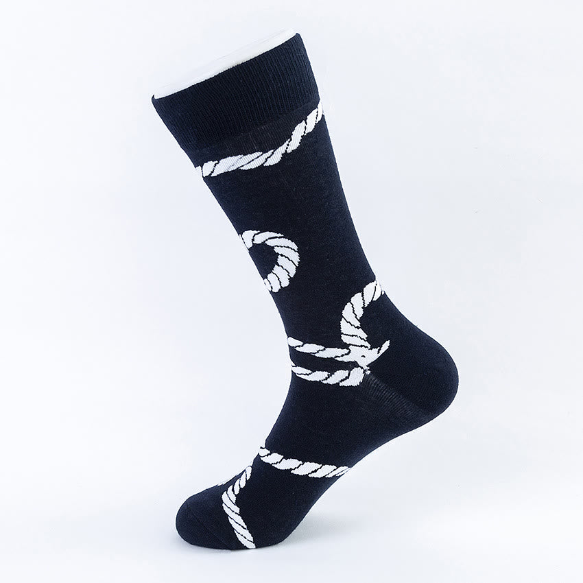 Chaussettes à motifs abstraits grande taille (5 paires)