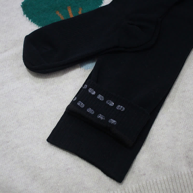 Chaussettes hautes en coton épais - Noir - Avec du gel de silice - image 8