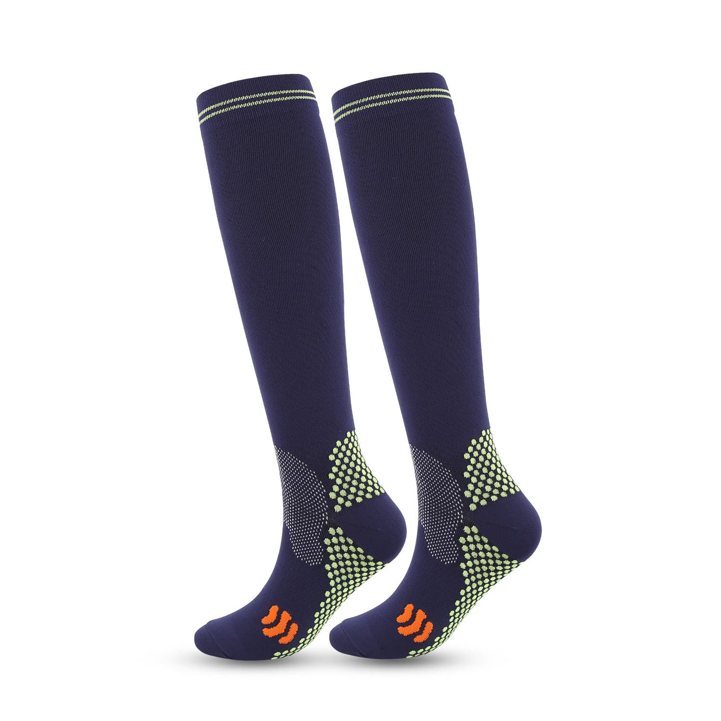 Chaussettes de compression hautes pour le sport (3 paires) - Bleu marine - 2XL - image 10