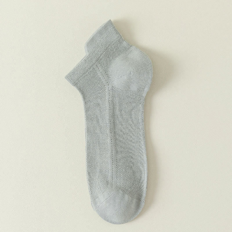 Chaussettes respirantes en maille (7 paires) - Gris clair - EU44-50 (US10-15) - image 13