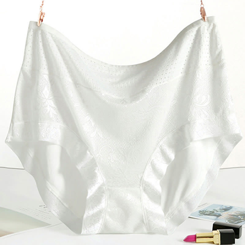 Culotte fine taille haute (5 paires) - Blanc - 5XL - image 10