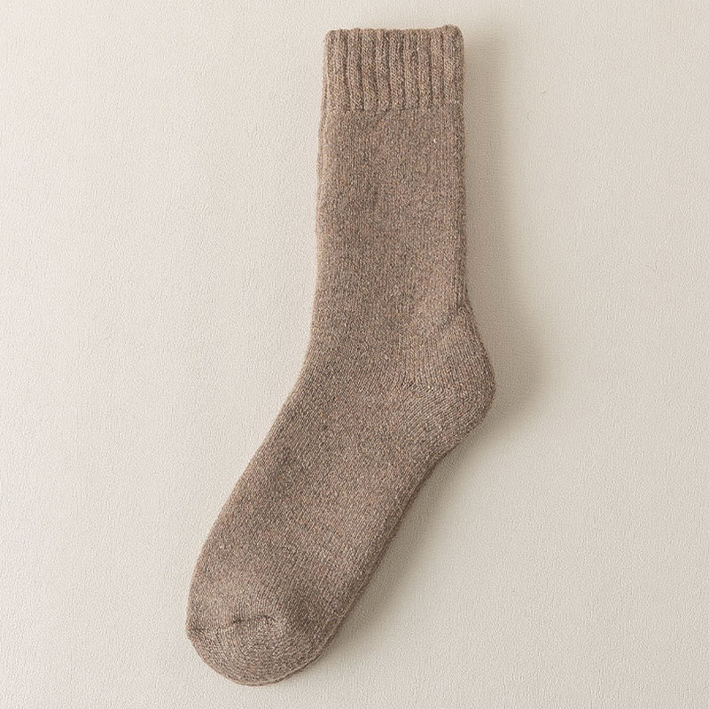 Chaussettes épaisses grandes tailles (5 paires) - Kaki - EU38-45 (US5-11) - image 6