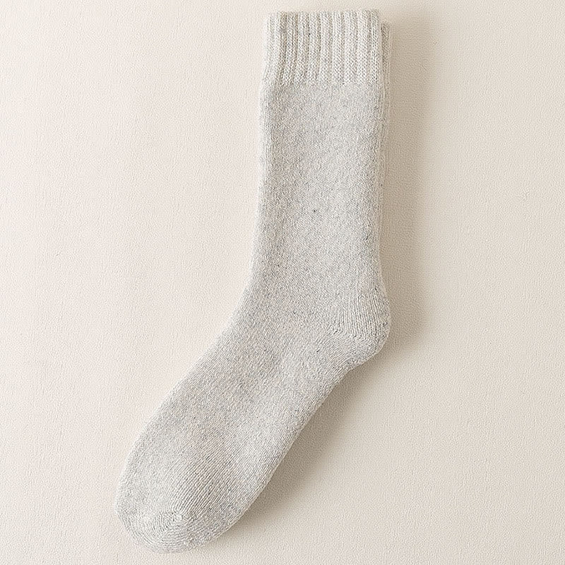 Chaussettes épaisses grandes tailles (5 paires) - Gris clair - EU38-45 (US5-11) - image 8