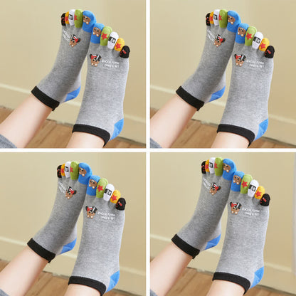 Chaussettes Plusock à motifs amusants (4 paires) - Cheville - Gris clair - EU40-45 (US7-10) - image 20