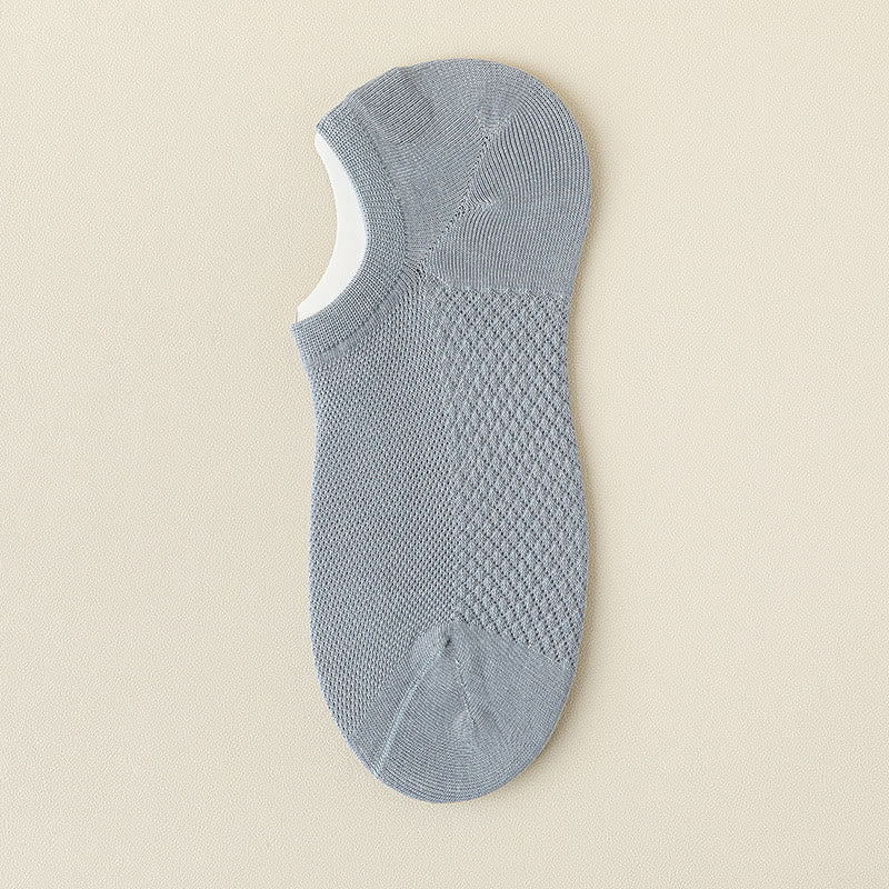 Chaussettes invisibles de massage en maille (5 paires) - Bleu ciel - EU39-46 (US5-12) - image 19