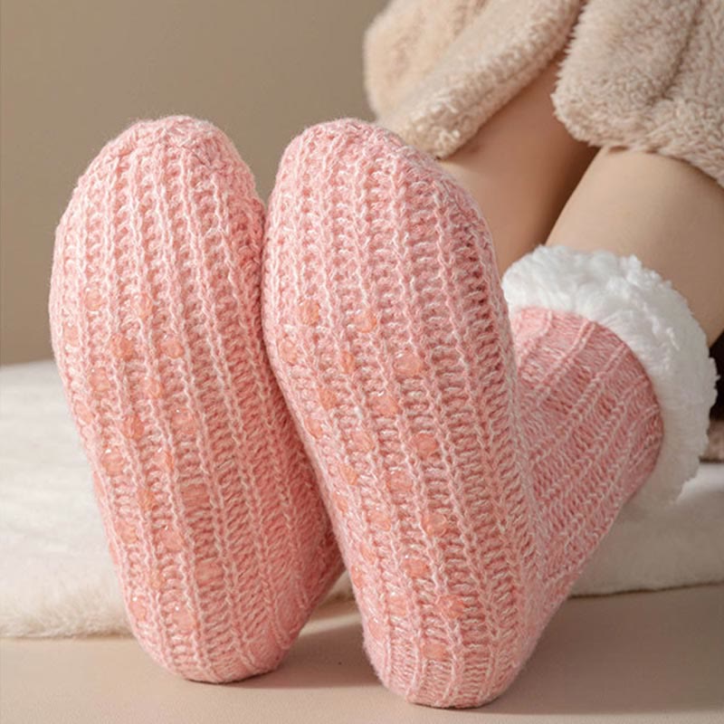 Chaussettes épaisses et confortables en polaire grande taille (2 paires) - image 12