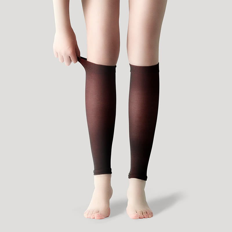 Chaussettes de compression unisexes Ice Silk Footless Cool - Rouge - XL - image 29