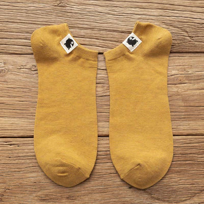 Chaussettes en coton à motifs amusants (3 paires) - 42-48 - Jaune - image 14