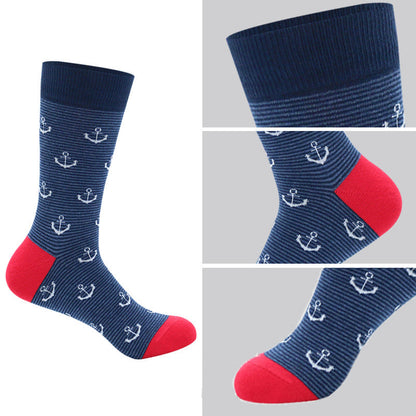 Chaussettes amusantes à motif de gouvernail (5 paires)