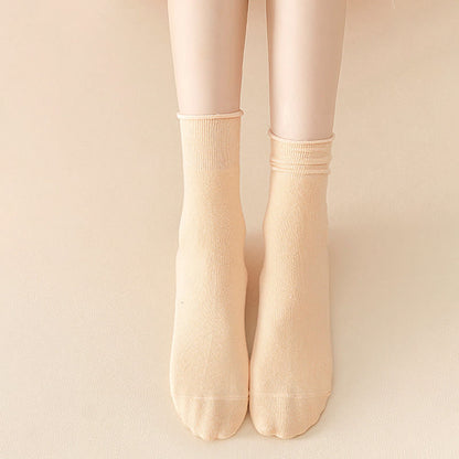 Chaussettes élastiques unies quart de tour (6 paires) - image 10