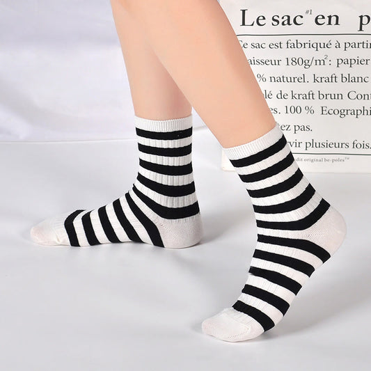 Chaussettes de sport rayées grande taille (8 paires)