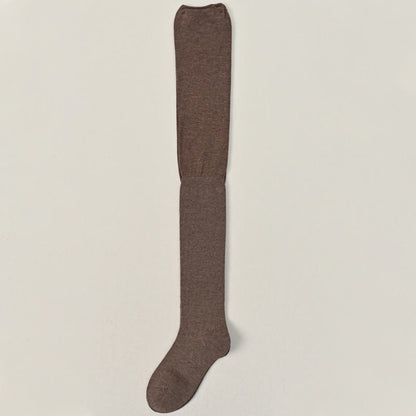 Chaussettes hautes de couleur unie (2 paires)