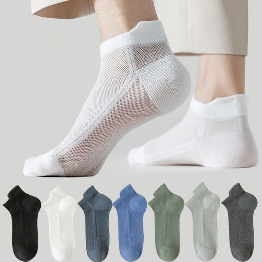 Chaussettes respirantes en maille (7 paires) - Multicolore - EU44-50 (US10-15) - image 0