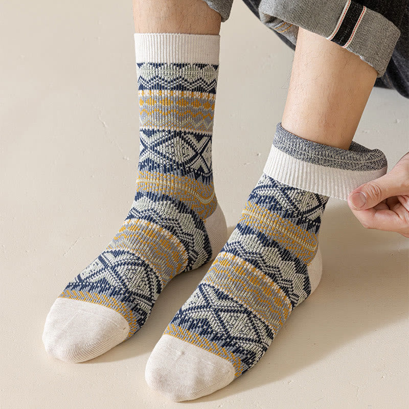 Chaussettes rétro respirantes mi-mollet (3 paires) - image 1
