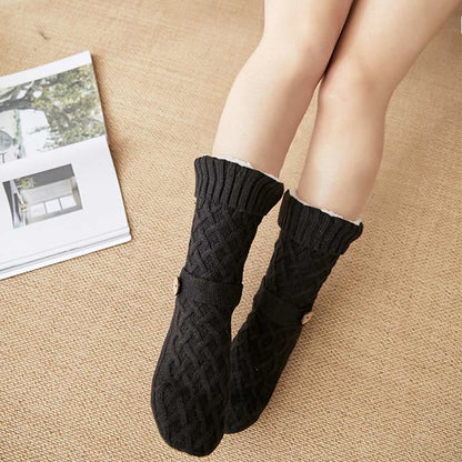 Chaussettes-chaussons douillettes en laine pour Noël - image 9