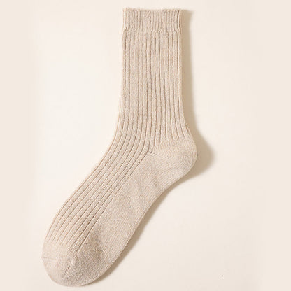 Chaussettes hautes unies grandes tailles (6 paires) - Kaki - UE39-46 (US6-12) - image 9