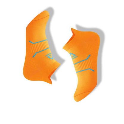 Chaussettes de compression athlétiques rembourrées grande taille (7 paires) - Orange - EU40-45 (US 8-12) - image 13