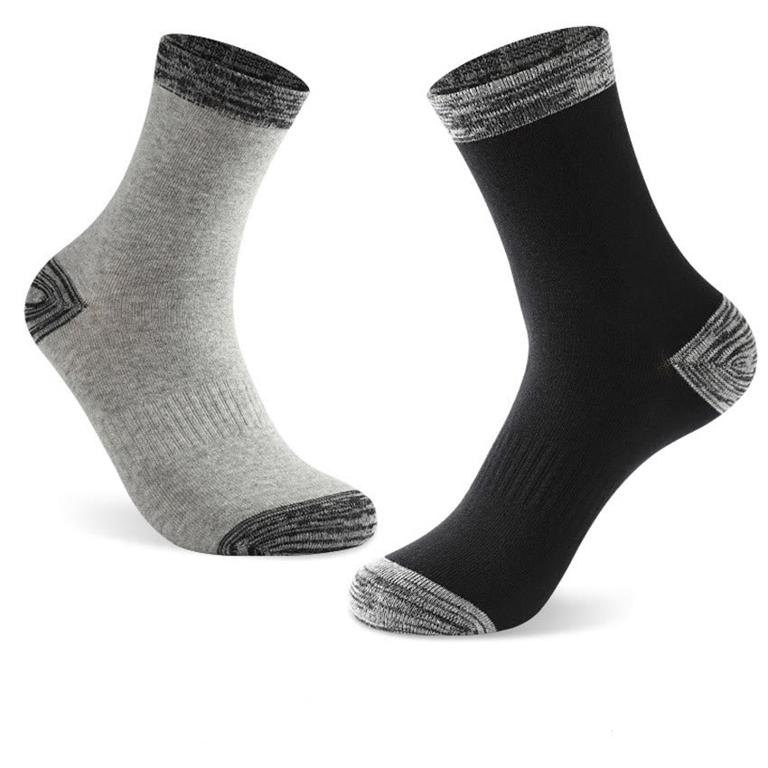 Chaussettes basses grises à bords francs (3 paires) - image 2