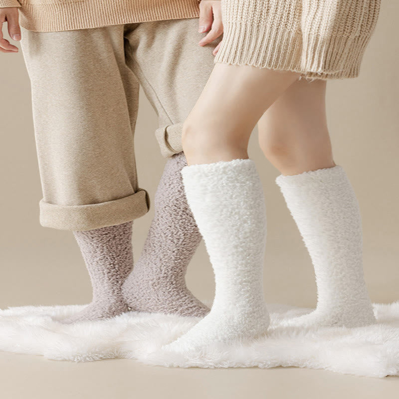 Chaussettes hautes en peluche épaisse grande taille (5 paires) - image 1