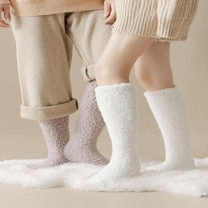 Chaussettes hautes en peluche épaisse grande taille (5 paires) - image 1