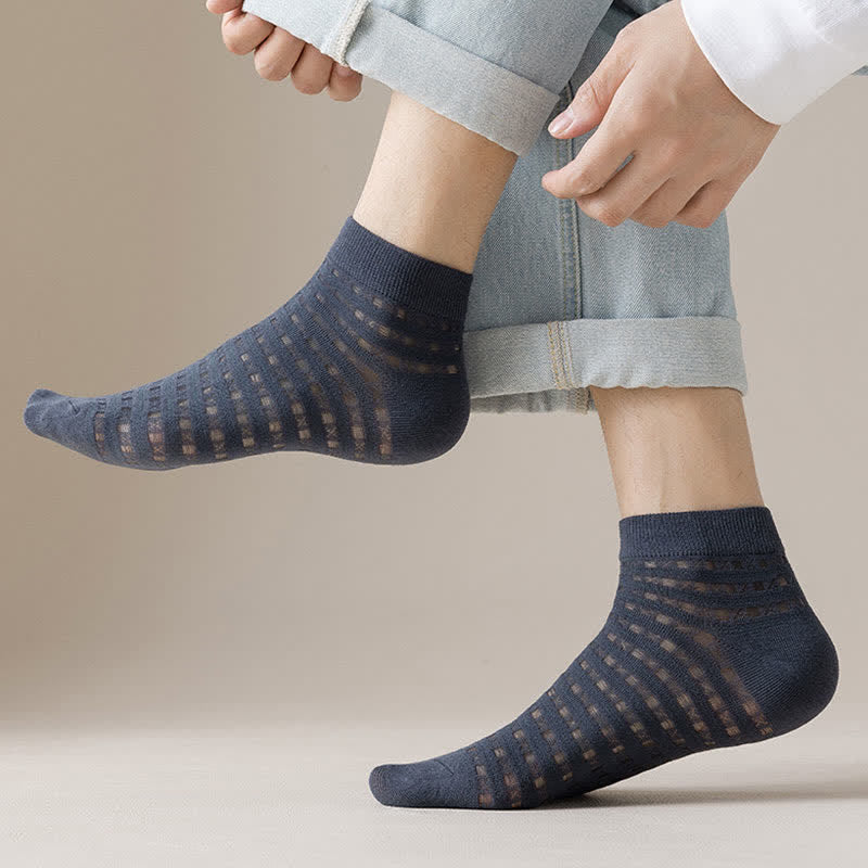 Chaussettes basses en maille ajourée (7 paires) - image 7