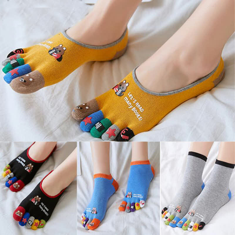 Chaussettes Plusock à motifs amusants (4 paires) - image 0