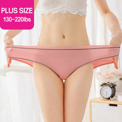 Culotte taille basse en coton grande taille (5 paires)