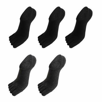 Chaussettes antibactériennes d'alignement à cinq orteils grande taille (5 paires)