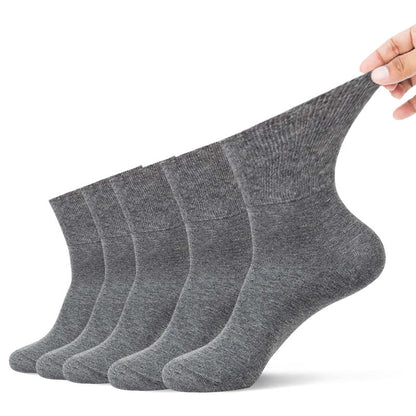 Chaussettes quart de cercle non serrées (5 paires) - 44-48 - Gris foncé - image 6